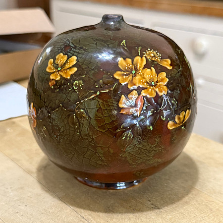 Daulton Burslem Holbein Ware vase 1/2