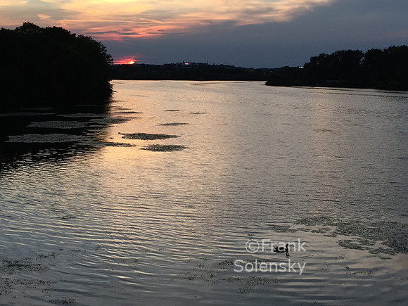 Sunset on Mystic River