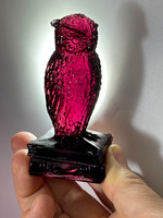 Westmoreland Owl, purple glass (1/2)