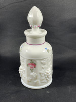 Westmoreland paneled grape milk glass perfume bottle (1/2)