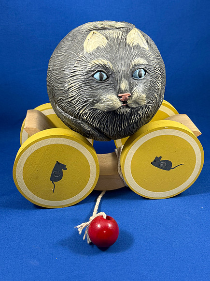 Briere Studio Folk Art Roly Poly Pull Toy (1988; 1/2)