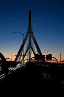 Zakim Bridge at night